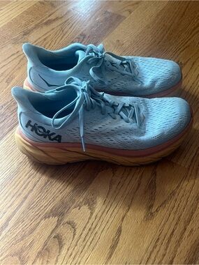 Hoka One One Clifton 8 Women's Light Blue Running Sneakers